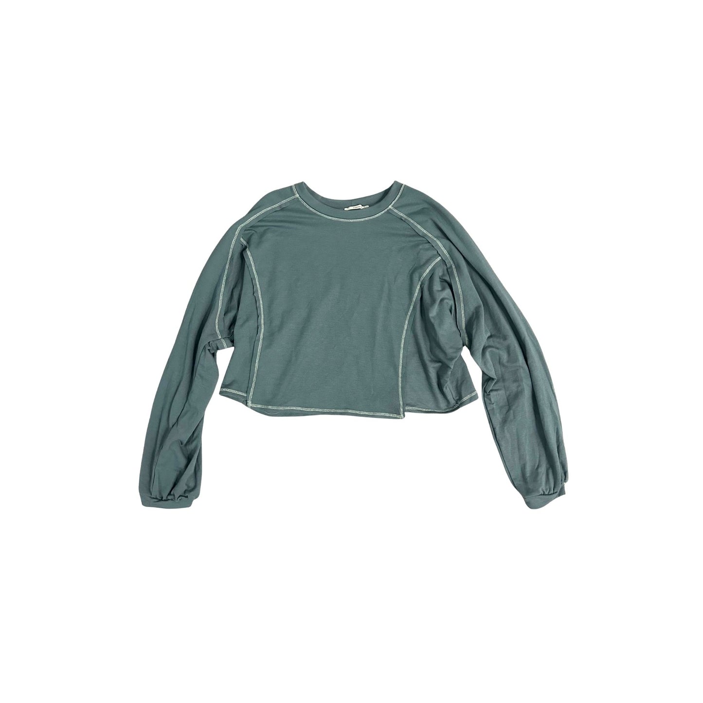 Dusty Teal Stitched Top