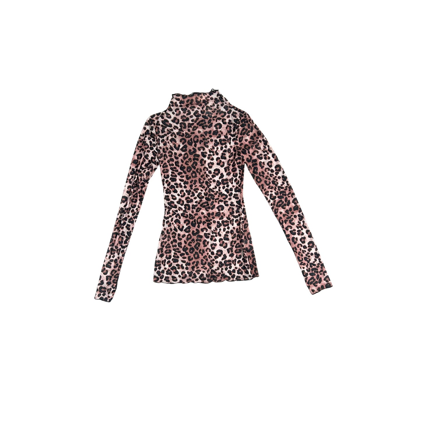 Leopard Mesh Top