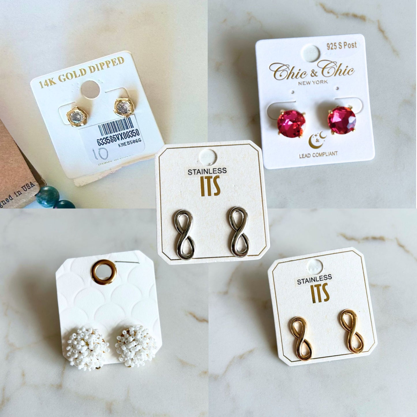 Jewelry: Stud Earrings