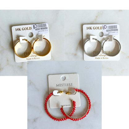 Jewelry: Hoop Earrings