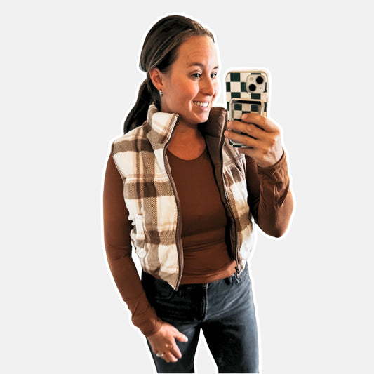 Mocha Reversible Vest