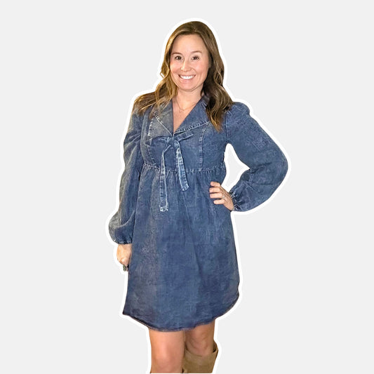 Denim Chambray Dress