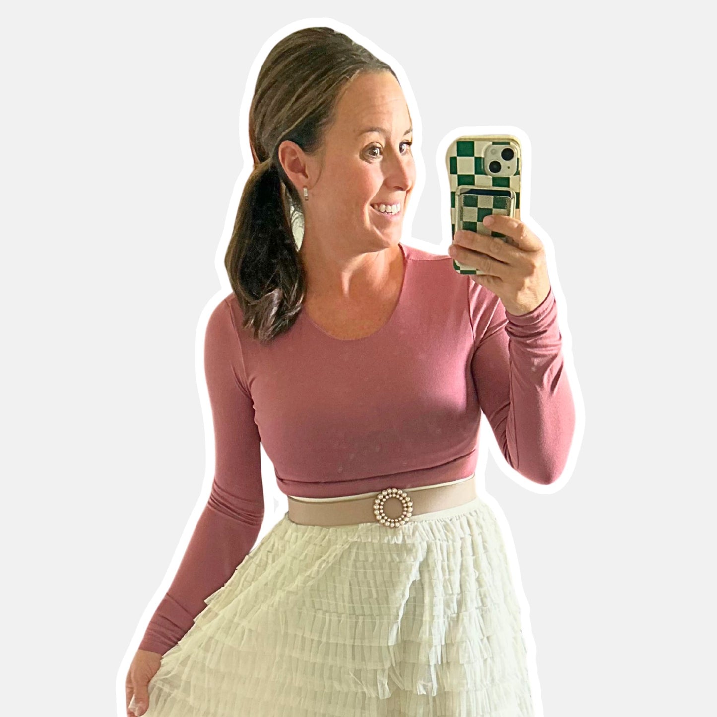 Skims Dupe Long Sleeve - Marsala