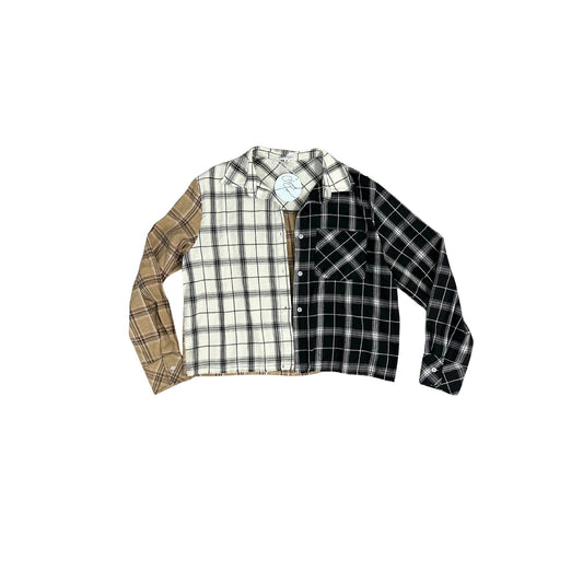 Black/White/Tan Flannel
