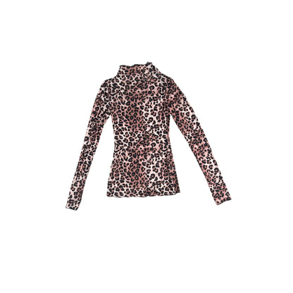 Leopard Mesh Top